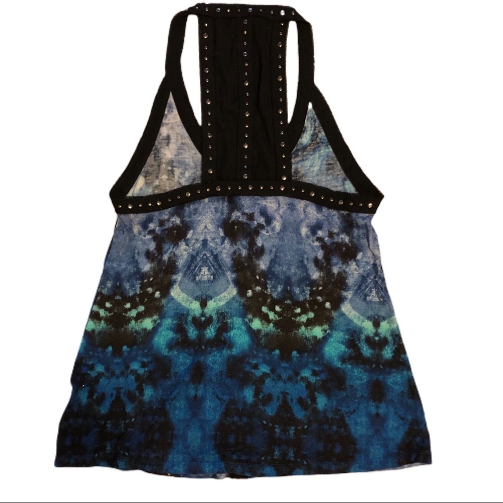 Urban Outfitters Black Studded Blue Green Tank - Picture 4 of 6